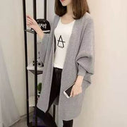 knit coat women's long cardigan sweater