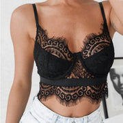 Aesthetic Lace Ribbon Camisole Bustier Underwear Tank Tops